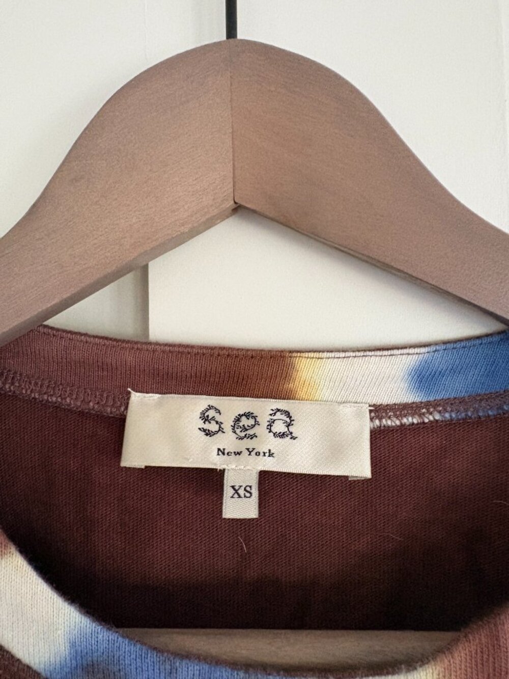 Sea New York Tie-Dye Print Crew Neck Top - Picture 2 of 3